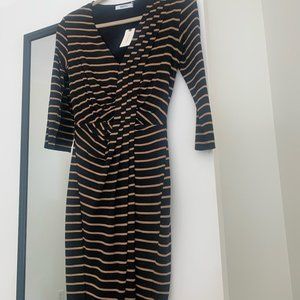 V Neck Jersey Dress
